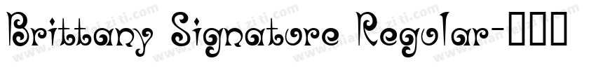 Brittany Signature Regular字体转换